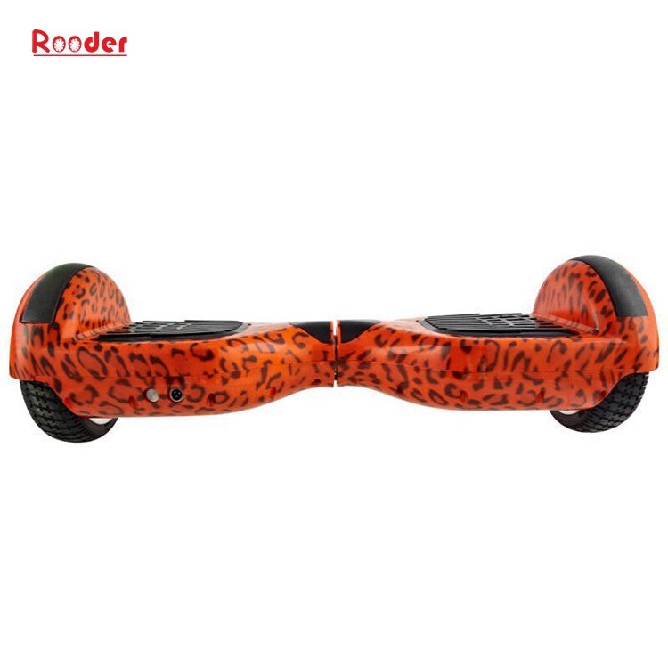 Rooder 6.5 inch two wheel self balancing scooter with chrome graffiti camouflage black white red green blue gold wholesale price (65)