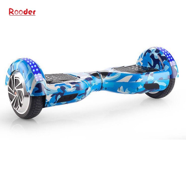 Rooder 6.5 inch two wheel self balancing scooter with chrome graffiti camouflage black white red green blue gold wholesale price (5)