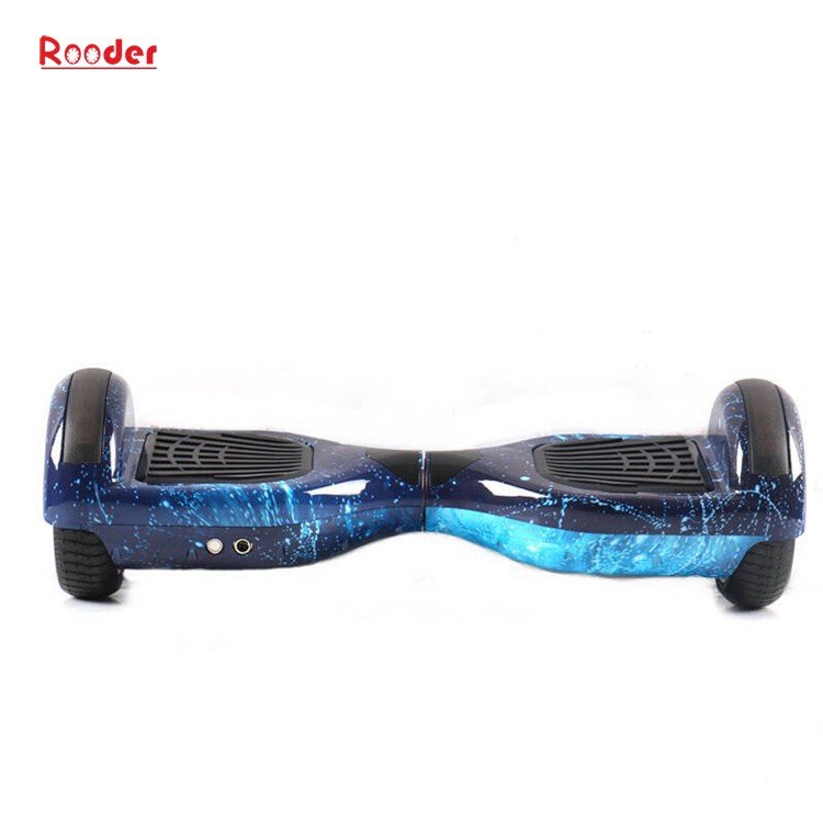 Rooder 6.5 inch two wheel self balancing scooter with chrome graffiti camouflage black white red green blue gold wholesale price (49)