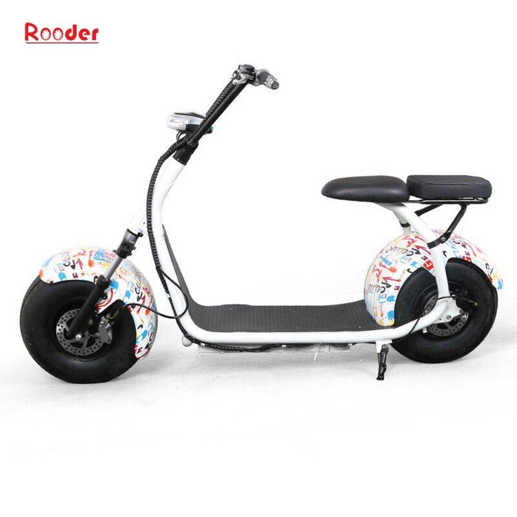 rueda de grasa Rooder Harley scooter eléctrico moto grande rueda con motor sin escobillas para Adultos (7)