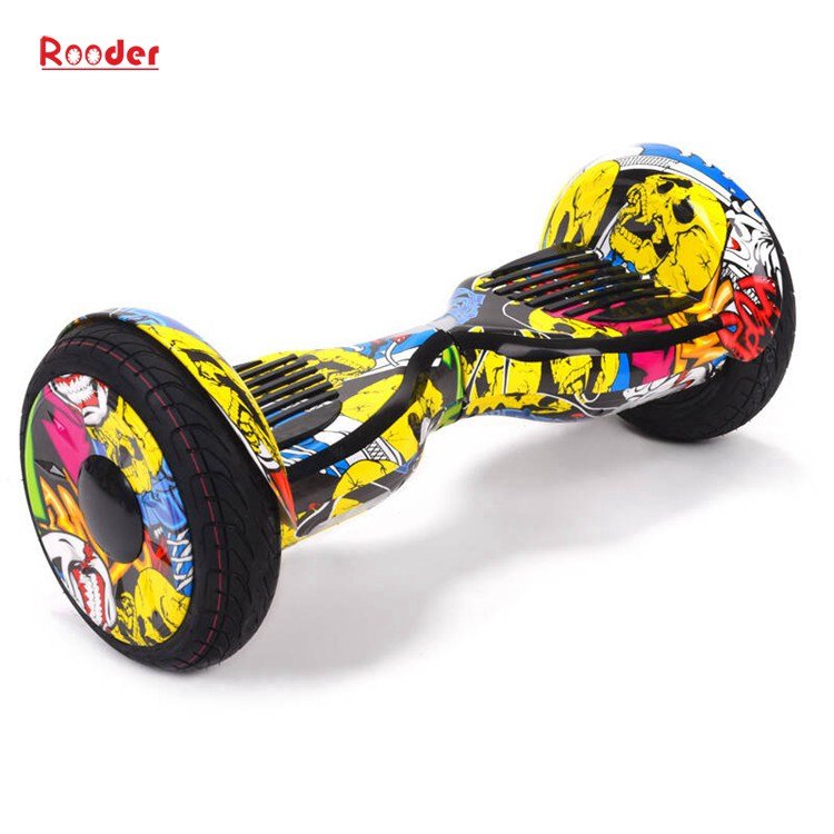 ብሉቱዝ ጋር Rooder 10 ኢንች 2 ጎማ hoverboard አቅራቢ Segway ማንዣበብ ቦርድ ቀሪ ጎማ ብርሃን Samsung ባትሪ ወሰዱት (1)
