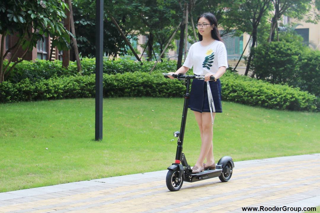 Folding Electric Scooter Rooder r803l  with 10 inch Air Filled Tires 45kmh up to 40km Range Rooder (3)