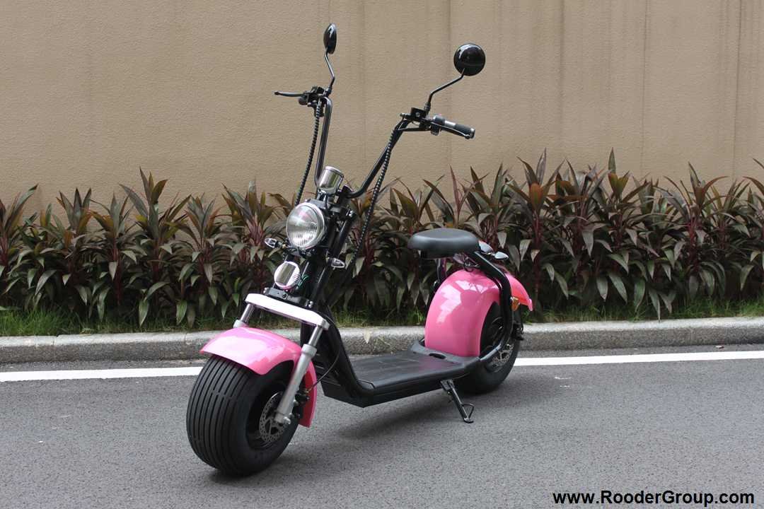 Beléifste 1000W 60V Elektresch Scooter Harley Citycoco ES8004 Rooder r804x (4)