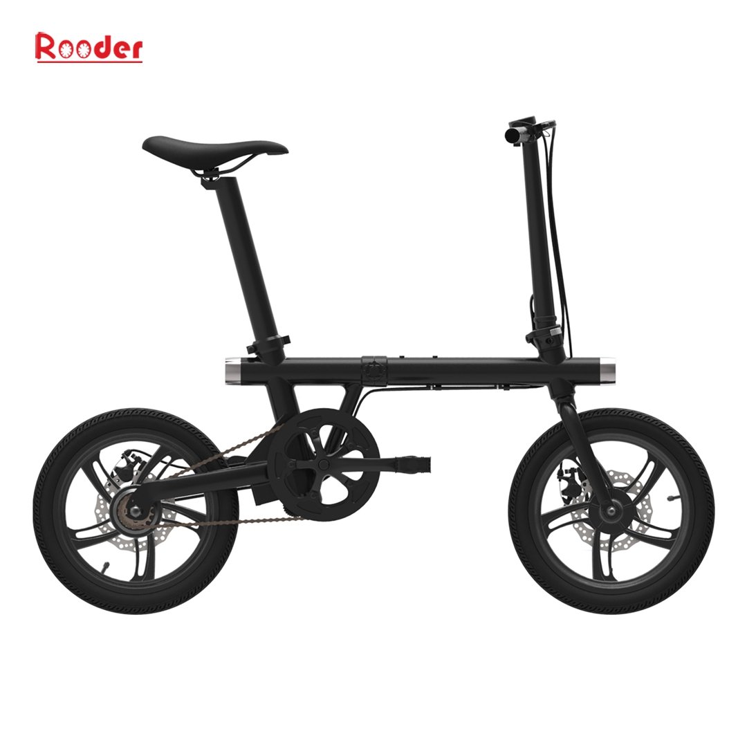 Rooder 16 pulgadas 250w bicicleta eléctrica de 36V con la batería oculta en tija de sillín (3)