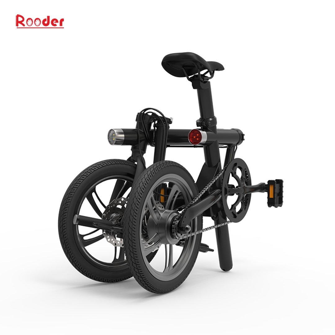 Rooder 16 اینچ 250W دوچرخه برقی 36V با باتری پنهان در لوله زین (8)