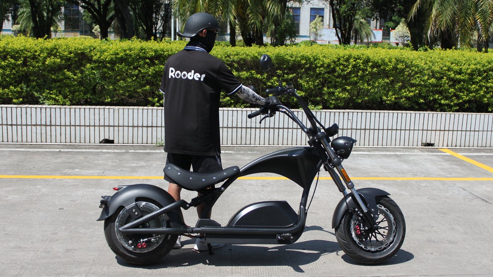 Rooder Mangosteen Sara M1ps 72v 4000w citycoco chopper electric motorcycle scooter (14)