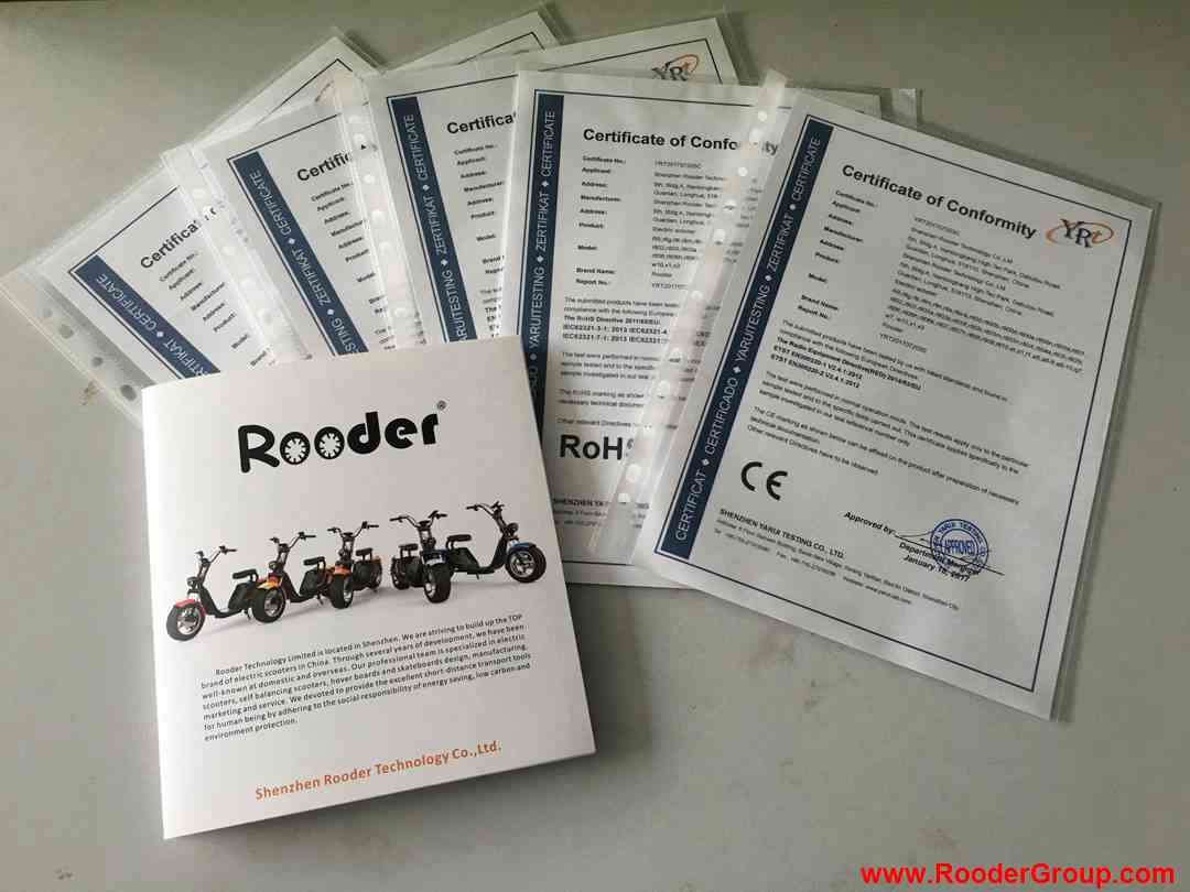 Rooder harley electric scooter CE EEC COC approval (6)