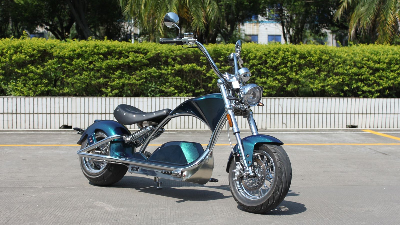Rooder sara m1ps electric scooter bike citycoco chopper 72v 4000w diamond turquoise green  (4)