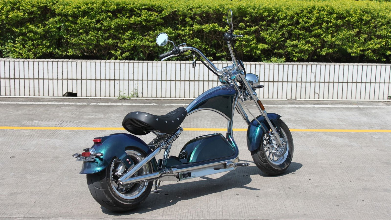 Rooder sara m1ps electric scooter bike citycoco chopper 72v 4000w diamond turquoise green  (6)
