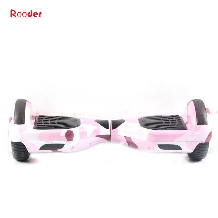 Rooder 6.5 inch two wheel self balancing scooter with chrome graffiti camouflage black white red green blue gold wholesale price (43)