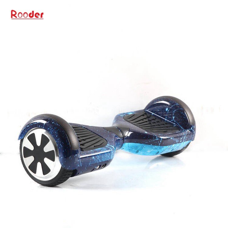Rooder 6.5 inch two wheel self balancing scooter with chrome graffiti camouflage black white red green blue gold wholesale price (46)