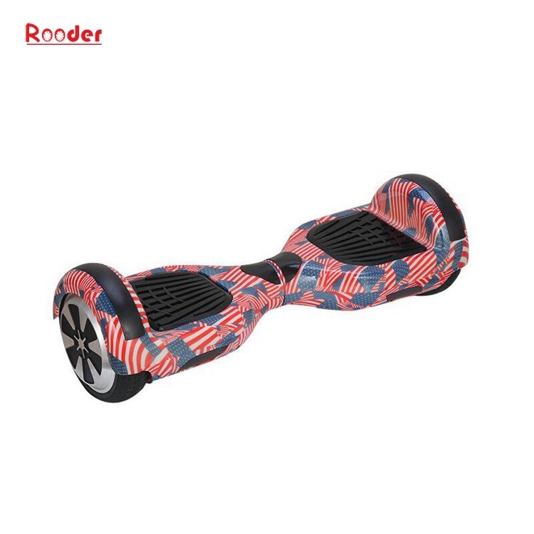 Rooder 6.5 inch two wheel self balancing scooter with chrome graffiti camouflage black white red green blue gold wholesale price (20)