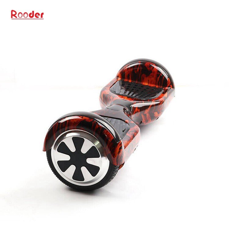 Rooder 6.5 inch two wheel self balancing scooter with chrome graffiti camouflage black white red green blue gold wholesale price (26)