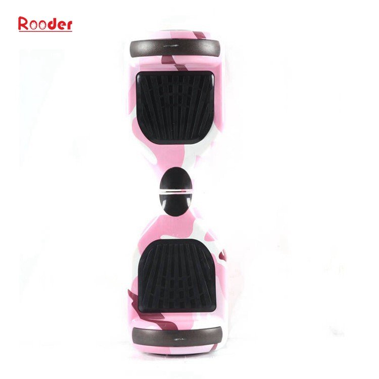 Rooder 6.5 inch two wheel self balancing scooter with chrome graffiti camouflage black white red green blue gold wholesale price (45)