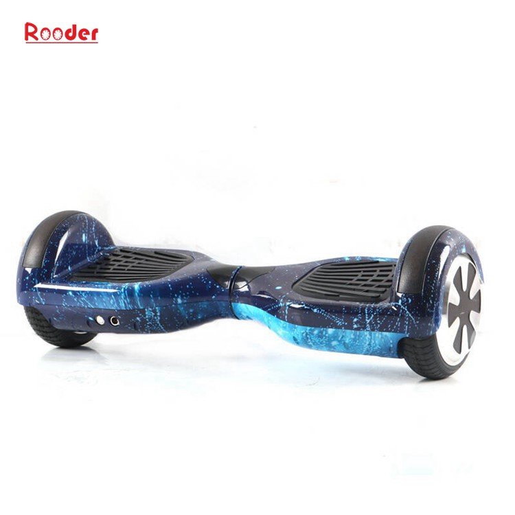 Rooder 6.5 inch two wheel self balancing scooter with chrome graffiti camouflage black white red green blue gold wholesale price (47)