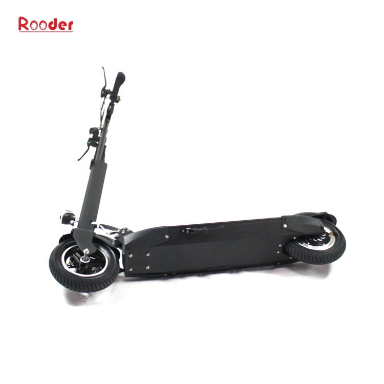 folding electric scooter r803t with 10 inch wheel front rear led light 500W brushless motor 40kmh from Rooder folding electric scooter factory manufacturer (13)
