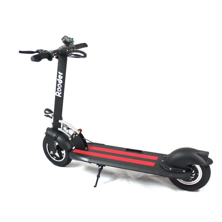 folding electric scooter r803t with 10 inch wheel front rear led light 500W brushless motor 40kmh from Rooder folding electric scooter factory manufacturer (17)
