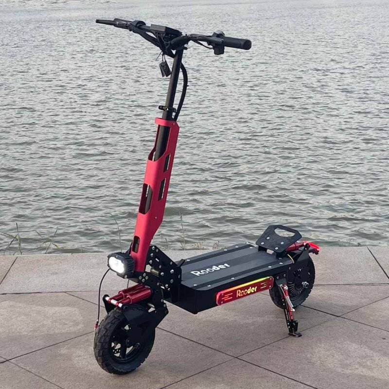 melhor scooter para adultos Rooder gt01s vermelho preto azul
